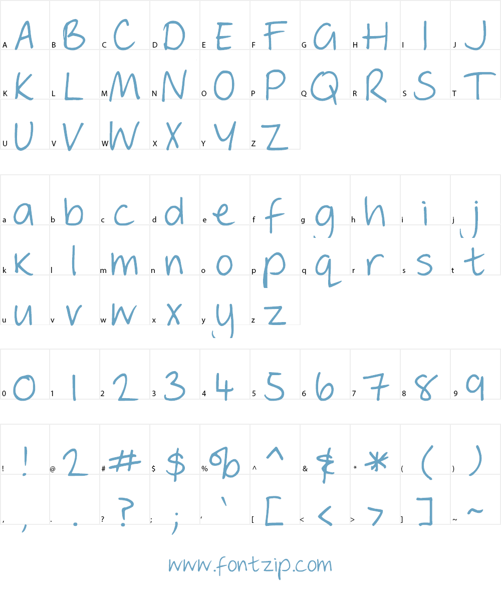 DJB GEORDIE GIRL Font Character